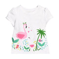 Comfortable Lovely Toddler Girls Short Sleeve Cartoon Cotton T-Shirt