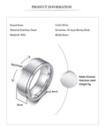 Spinner Stress Release Stainless Steel Ring -6/8mm