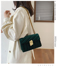 Vintage Velvet Chain Evening Clutch Bag Crossbody Handbags
