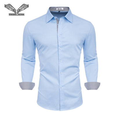 New 100% Cotton Long Sleeve   Slim Formal Casual Shirt