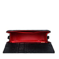 Stone Pattern Handbag Crocodile Leather Crossbody Bags