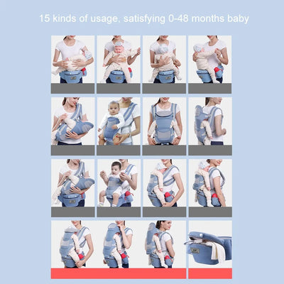 Ergonomic Baby Carrier Backpack Baby Wrap Sling Hipster