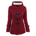 Women's Zipper Hooded Coat Long Trench