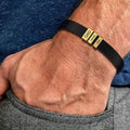 Engrave Polished Customized Leather Bracelets