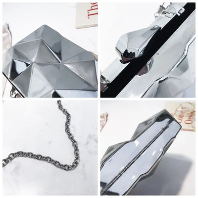 High-Quality Hexagon Clutches Fashion Bags
