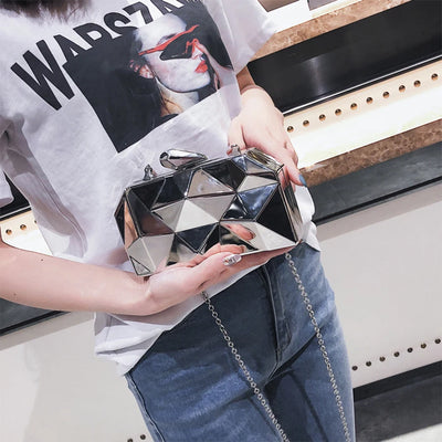 High-Quality Hexagon Clutches Fashion Bags
