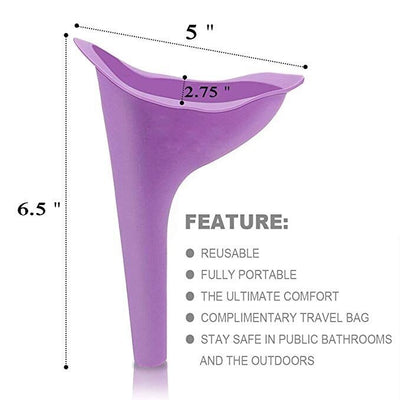 Female's Portable Silicone Urinal Funnel