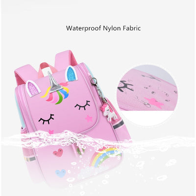 Animal Prints Children's Waterproof School Backpack With Reflective Strip