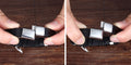 Classic Unisex  Geometric Stainless Steel  Leather Bracelets