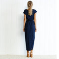 New Elegant Summer Fashion O-Neck Split Dress
