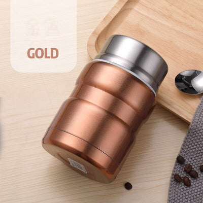 Portable Large Capacity Thermos Stainless Steel Jar Food Flask With a Spoon 500/750ml