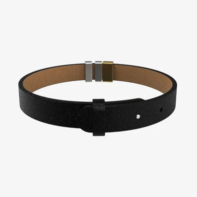 Engrave Polished Customized Leather Bracelets