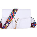 Stone Pattern Handbag Crocodile Leather Crossbody Bags