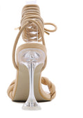 New Summer Fashion Design Weave Transparent Strange High Heels Sandals