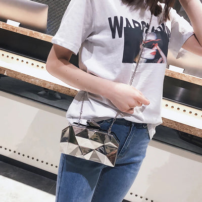 High-Quality Hexagon Clutches Fashion Bags