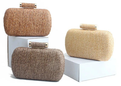 Summer Fashion Hand-woven Straw Bag  Clutch Purse