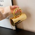Cylinder Mini Evening Purse Crossbody Shoulder Clutch Bag