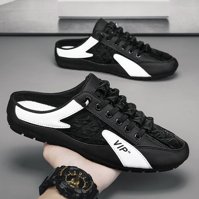 New Summer Style Lat-Soled Wild Flat-bottomed Half Slipper Sneakers