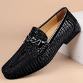 Genuine Crocodile Leather Loafers for Men