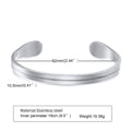 Thin Stainless Steel Bangle Bracelet,  Gifts for Him, Father's Day Gifts