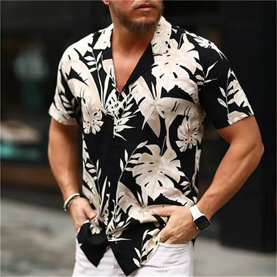 Summer Floral Pattern Fashion Beach Shirts For Men