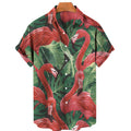 Floral Hawaiian Printed  Beach  Lapel Shirts