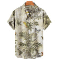 Floral Hawaiian Printed  Beach  Lapel Shirts