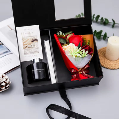 Red  Rose Jewellery  San Valentin Rose Gift Set