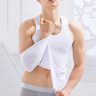 New Men's Mesh Vest Tank tops