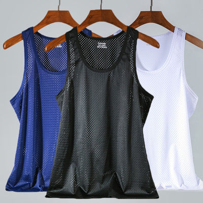 New Men's Mesh Vest Tank tops