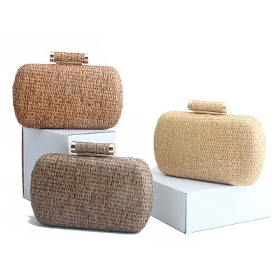 Summer Fashion Hand-woven Straw Bag  Clutch Purse