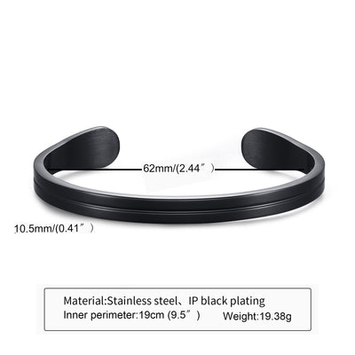 Thin Stainless Steel Bangle Bracelet,  Gifts for Him, Father's Day Gifts