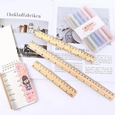 Vintage Wooden Measuring Rulers for School, office, Home