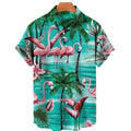 Floral Hawaiian Printed  Beach  Lapel Shirts