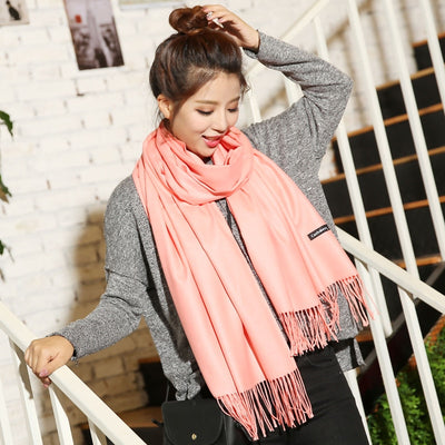 Luxury Solid Cashmere Pashmina Scarfs