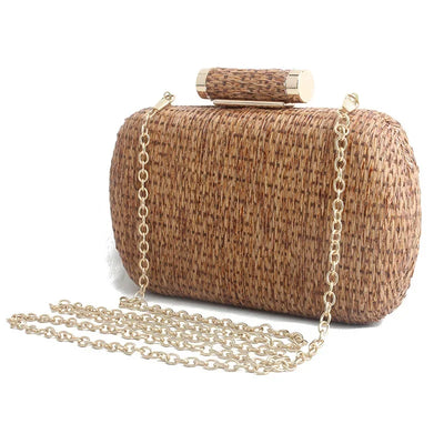 Summer Fashion Hand-woven Straw Bag  Clutch Purse
