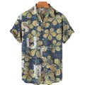 Floral Hawaiian Printed  Beach  Lapel Shirts
