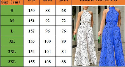 Halter Neck Long Summer Jumpsuit