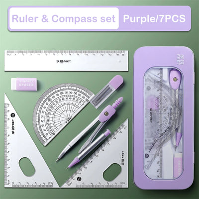 7 Pcs Mathematical Set