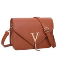 Stone Pattern Handbag Crocodile Leather Crossbody Bags