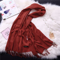 Luxury Solid Cashmere Pashmina Scarfs