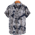 Floral Hawaiian Printed  Beach  Lapel Shirts