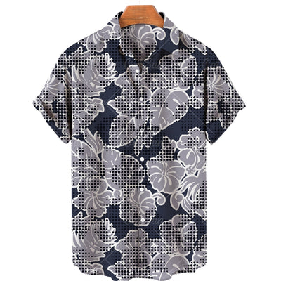 Floral Hawaiian Printed  Beach  Lapel Shirts