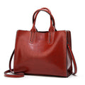 High-Quality Spanish Brand Trunk Leather Tote Shoulder Ladies Bag