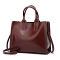 High-Quality Spanish Brand Trunk Leather Tote Shoulder Ladies Bag