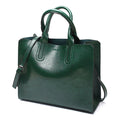 High-Quality Spanish Brand Trunk Leather Tote Shoulder Ladies Bag