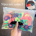 50 pcs/Set Colourful Elastic Ponytail Hair Bands Bobbles