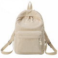 Soft Fabric Striped Corduroy Designer Teenage Girls School Backpack