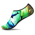 Unisex Swimming Shoes Aqua Beach Socks Big Plus Size Sneaker  Striped Colourful Water Shoes