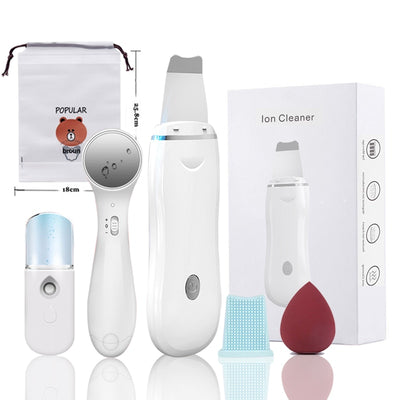 Ultrasonic Skin Facial Scrubber Pore Cleaner Blackhead Remover